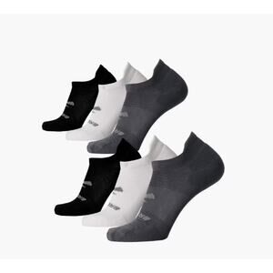 New BROOKS Men's Run-In No Show Socks Pack Of 6 Size Large